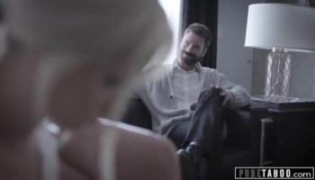 hot little blonde fucked by her boyfriend in home porm video